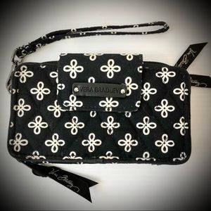 Vera Bradley Black/White Wristlet/Wallet